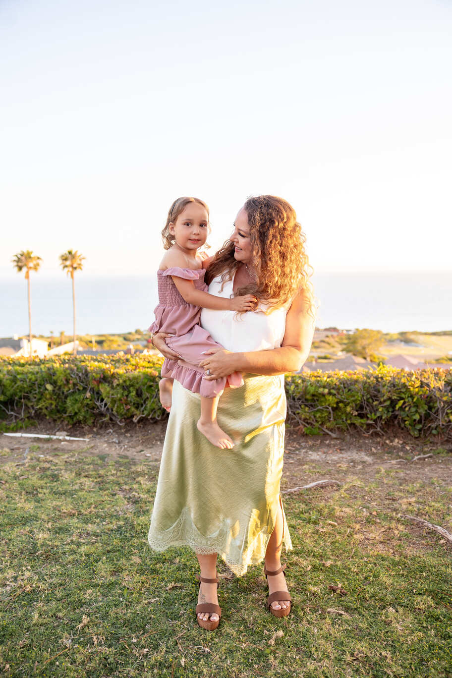 Jasmine and Ember at golden hour